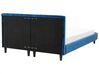 Cama con somier azul marino 140 x 200 cm FITOU_875899
