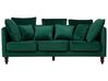 Sofa 3-osobowa welurowa zielona FENSTAD_732123