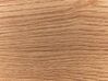 Schreibtisch heller Holzfarbton / schwarz 120 x 59 cm mit Ablage GORUS_824533