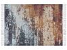 Teppich mehrfarbig 150 x 230 cm abstraktes Muster Fransen Kurzflor GERMENCIK_817364