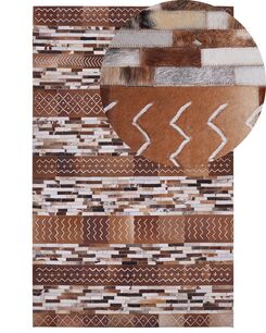 Matto lehmännahka ruskea 140 x 200 cm HEREKLI