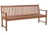 Certified Acacia Wood Garden Bench 180 cm with Red Cushion VIVARA_897286
