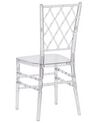 Set of 2 Accent Chairs Transparent CLARION_775206