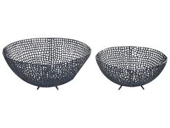 Koristekulho alumiini musta 2 kpl KRUKUT