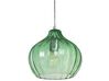 Lampe suspendue en verre vert émeraude KEILA_867367
