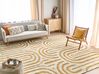 Bavlněný koberec 300 x 400 cm krémově bílý/žlutý PERAI_884363