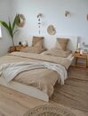 2 bawełniane poduszki dekoracyjne 45 x 45 cm beżowe ASLANAPA_837209