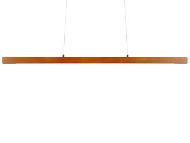 Lampe suspension en bois sombre à LED avec variateur STEWARTS