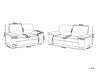 Conjunto de sofás com 5 lugares em tecido castanho claro VOGAR_901216