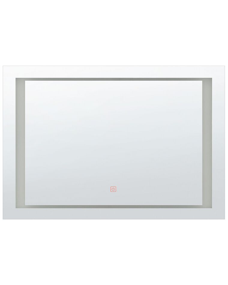 Badspiegel mit LED-Beleuchtung rechteckig 80 x 60 cm EYRE_748413
