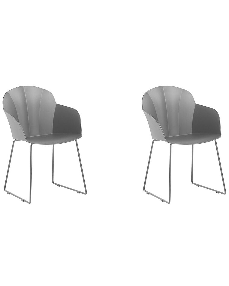 Set of 2 Dining Chairs Black SYLVA_783900