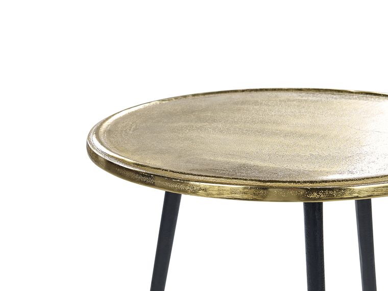 MARAMO - Eettafel - Goud - ⌀120 cm - Veiligheidsglas | Leen Bakker MARAMO - Eettafel - Goud - ⌀120 cm - Veiligheidsglas | Leen Bakker