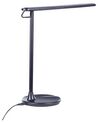 Lámpara de mesa LED de metal negro 36 cm DRACO_855046