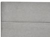 Cama de casal continental com arrumação em tecido cinzento claro 160 x 200 cm ARISTOCRAT_873794