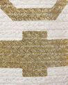Textilný kôš v krémovej a zlatej farbe HANWELLA_728929