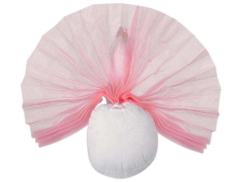 D?�coration murale en peluche blanche t??te de cygne 22 x 32 cm ODETTA | Beliani.fr