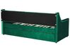 Tagesbett ausziehbar Samtstoff smaragdgrün Lattenrost 90 x 200 cm MONTARGIS _827015