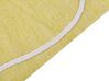 Vloerkleed polyester geel 140 x 200 cm YAVU_852441