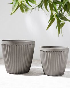 Kukkaruukku ruskeanharmaa ⌀ 36 cm POKA Kukkaruukku ruskeanharmaa ⌀ 36 cm POKA