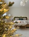 Künstlicher Weihnachtsbaum mit LED Beleuchtung schneebedeckt 180 cm weiß BRISCO_846850