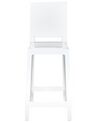 Zestaw 2 krzeseł barowych biały WELLINGTON_884220