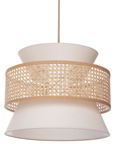 Pendant Lamp Beige and Natural LUYANO