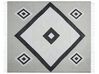 Manta de acrílico gris/negro/blanco 130 x 170 cm KATTIKE_834725