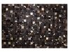 Hnědozlatý patchwork kožený koberec 160x230 cm BANDIRMA_806237