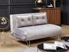 2 Seater Velvet Sofa Bed Grey VESTFOLD_808712