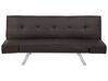 Faux Leather Sofa Bed Brown BRISTOL II_742952