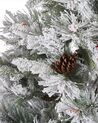 Künstlicher Weihnachtsbaum schneebedeckt 180 cm weiß MASALA_812963