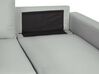 Canapé panoramique convertible gris clair 5 places avec rangement SOMMEN_723429