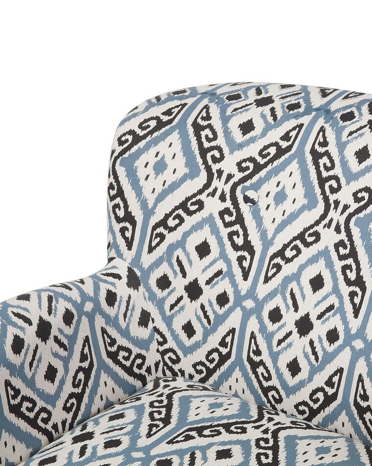 Fabric Armchair with Footstool Multicolour TUMBA | Beliani.co.uk