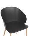 Set of 2 Dining Chairs Black BLAYKEE_783889