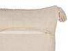 Set of 2 Cotton Cushions 45 x 45 cm Beige ARALIA_843184
