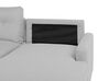 Left Hand Corner Sofa Bed with Storage Light Grey FLAKK_745724