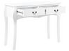 Konzolový stolík s 2 zásuvkami biely KLAWOCK_840561