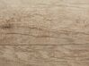 Schreibtisch heller Holzfarbton / weiss 140 x 60 cm 5 Schubladen HEBER_772886
