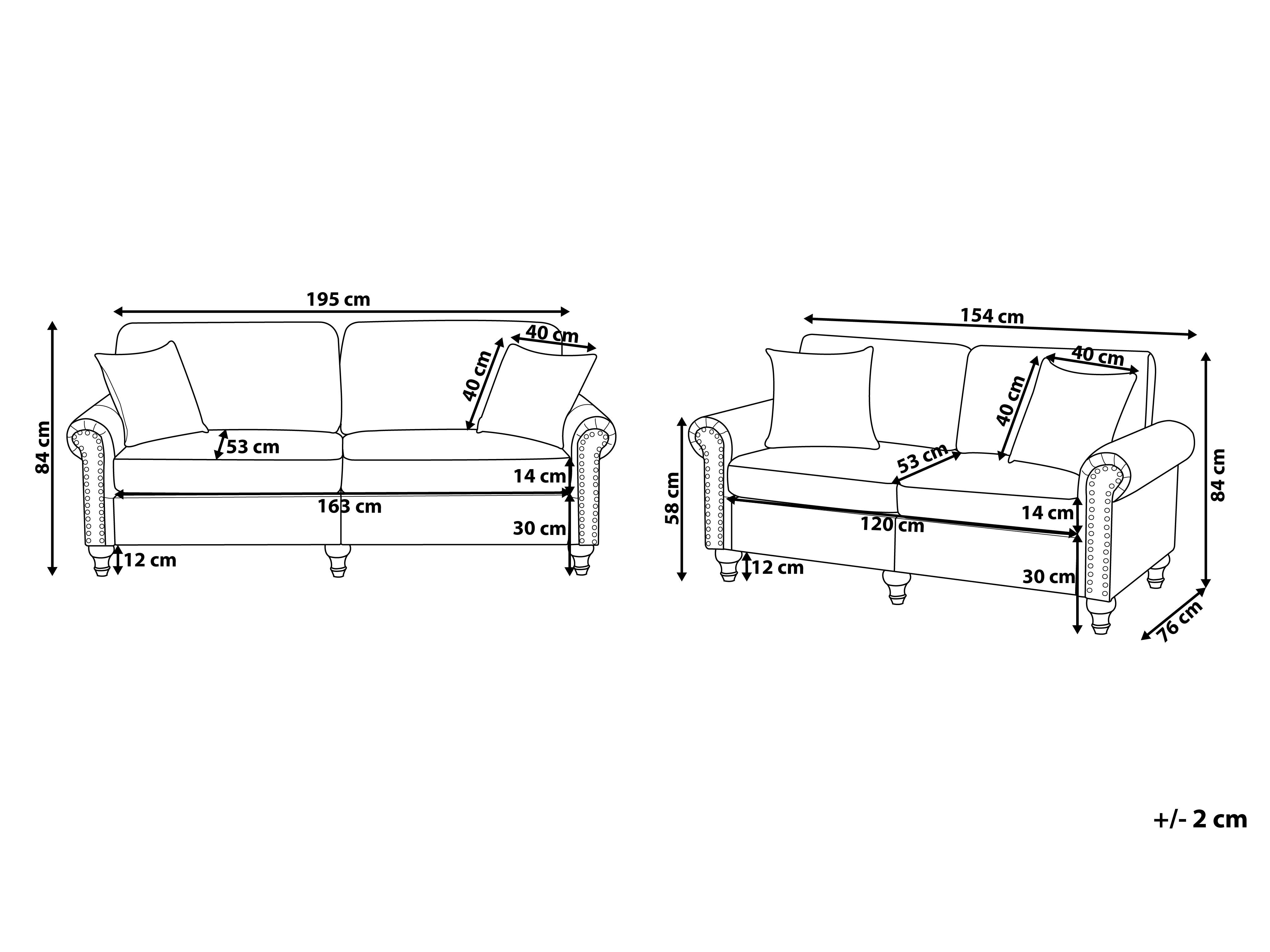 Fabric Living Room Set Beige GINNERUP Beliani.co.uk