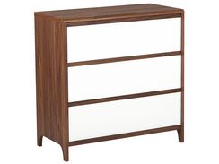 Lipasto 3 laatikkoa tumma puu/valkoinen MAIDEN Lipasto 3 laatikkoa tumma puu/valkoinen MAIDEN
