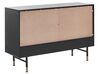 Commode chambre moderne avec 9 Tiroirs Salon Chambre 156x40x76cm Noir Commode chambre moderne avec 9 Tiroirs Salon Chambre 156x40x76cm Noir