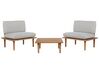 2 Seater Acacia Wood Garden Sofa Set Grey FRASCATI_718954