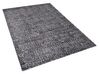 Tapis en viscose gris foncé et argentée au motif taches 140 x 200 cm ESEL_762566