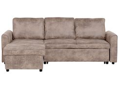 3-istuttava kulmasohva keinonahka säilytystila oikeak. ruskea NESNA 3-istuttava kulmasohva keinonahka säilytystila oikeak. ruskea NESNA