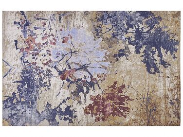 Teppich mehrfarbig 150 x 230 cm abstraktes Muster Kurzflor KULP