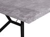 Jedálenský stôl s betónovým efektom 160 x 90 cm sivá/čierna BUSCOT_755599