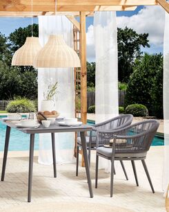 Puutarhatuoli 2 kpl alumiininen harmaa MILETO Puutarhatuoli 2 kpl alumiininen harmaa MILETO