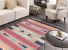 Bavlnený kelímový koberec 140 x 200 cm viacfarebný GANDZAK_869352