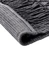 Teppich Wolle schwarz 160 x 230 cm Kurzflor ALUCRA_856218
