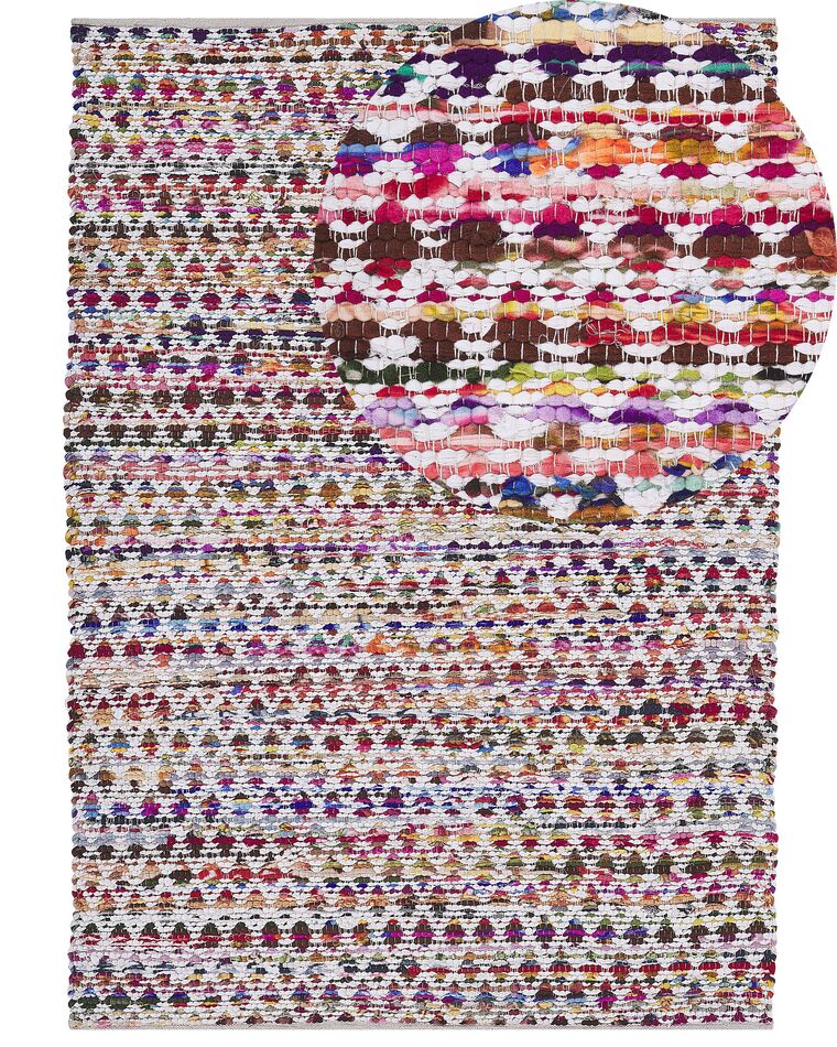 Tapis en coton multicolore 160 x 230 cm ARAKLI_825032